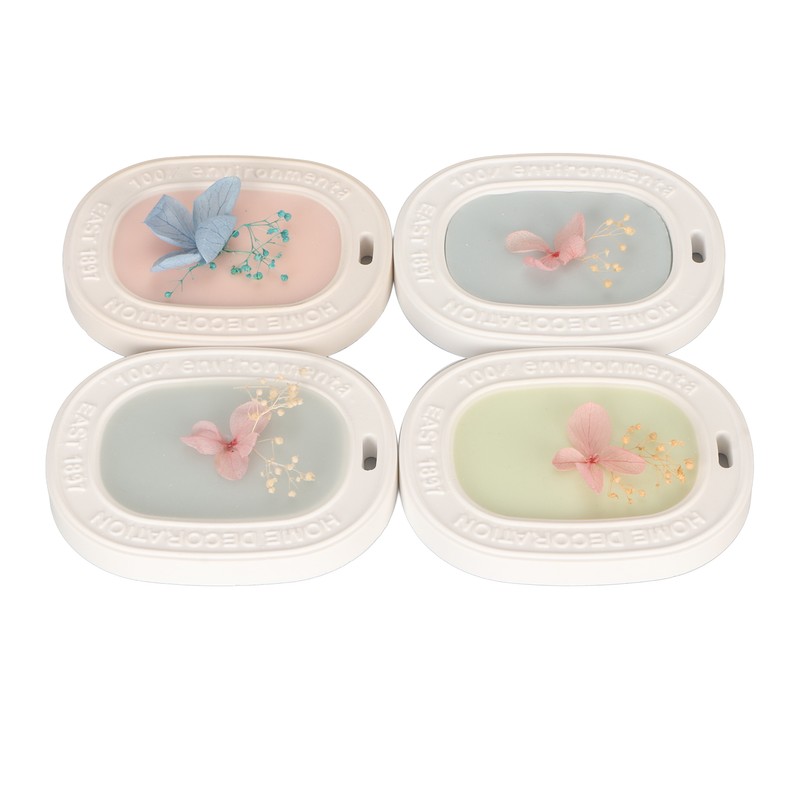 4PCS Set Wardrobe Aromatherapy Wax Tablets Long Lasting Floral Scent