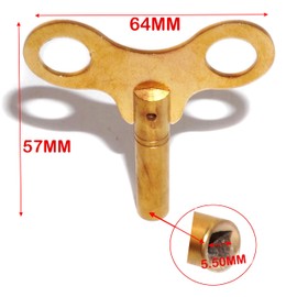 AEspares - Llave para cuerda de reloj, mecánico con manivela, herramienta de latón (llave n.º 13-5,50 mm de diámetro interior