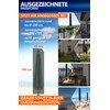 4smile Parasol Protective Cover, Colour: Black, Robust Protective Cover, Parasol