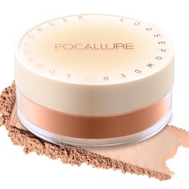 FOCALLURE Loose Setting Powder,Long Lasting Oil Control Face Powder,Lightweight Face Finishing Powder, Shimmer and Skin-Smoothing Makeup Powder,NE02