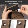 DOMIPHIE Mens Airtag Hole Wallet, Brown vintage, Modern
