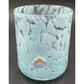 Anthropologie Icon Juice Glass Confetti Edition Cloud 17.25 Oz. 4.5”x3.5” NIB