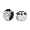 Yesmin 12 PCS M8 Hex Nuts,Stainless Steel Lock Nuts,Nylon Insert