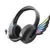 Laser Kids Angel Wings Wireless Headphones with Detachable Microphone, LED