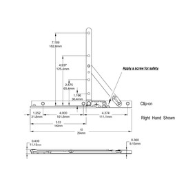 ACME Window Hardware 304 Stainless Steel 10" Two bar Hinges for Replacement of Casement Window Parts, one Pair