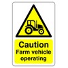 Safety First Display LTD Caution farm vehicle operating sign -