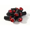 Office kk Screen Bolt & Wellnut, Red, Set of 10,