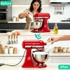Silicone Flour Funnel with Pouring Shield for KitchenAid 4.5-5QT Mixer