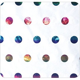 Jillson Roberts Hot Stamped Tissue Available in 5 Colors, Metallic Rainbow Dots, 24-Sheet Count (HD86)