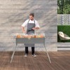 Portable BBQ Grill with Sable Stand,24 * 7 * 25