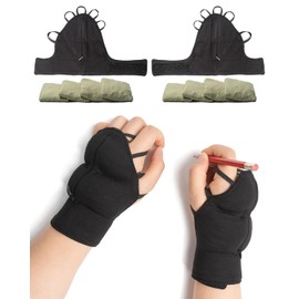 Weighted Gloves for Trembling Adjustable Hand Stability Wrist Weights Glove with Holes for Trembling and Patients
