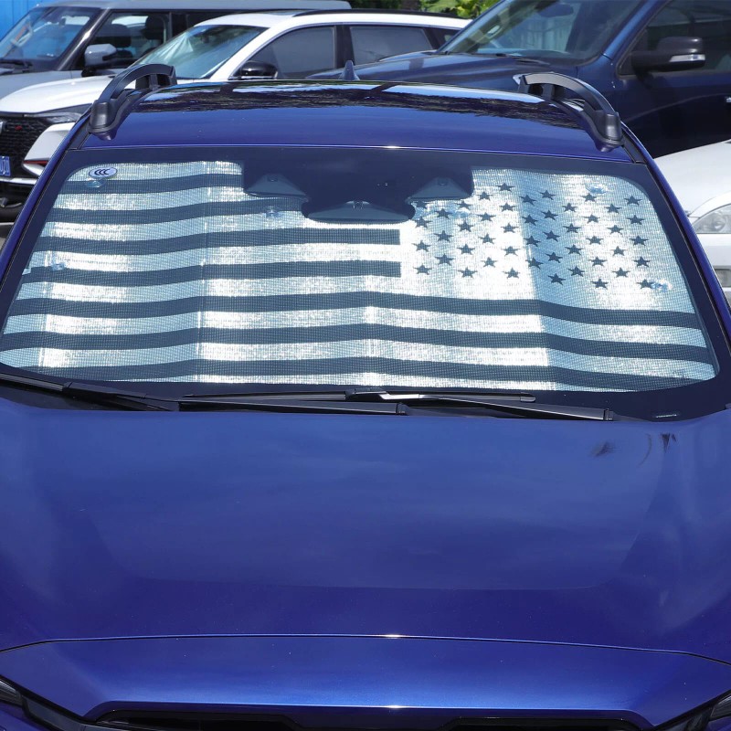 Ynei American Flag Windshield Sun shade UV Block Fits 2023-2025