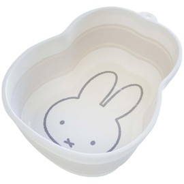 Okato Miffy Folding Washtub, 1.6 gal (5 L), Convenient for Small Wash Items, 9.6 x 12.6 x 4.7 inches (24.5 x 32 x 11.9 cm)