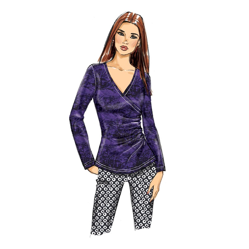 Butterick Patterns B6628E5 Ladies Sewing Pattern Knit Shirt