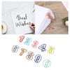 100 Cute Number Style Paper Clips Durable Metal File Organizer