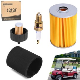 10L0L Golf Cart Air Filter Tune Up Kit for Yamaha G2 G8 G9 G11 4 Cycle Gas Golf Cart 1985-1994, Pre-Filter with Spark Plug Fuel Filter Replacement Replace J10-14417-00 J38-14450-00