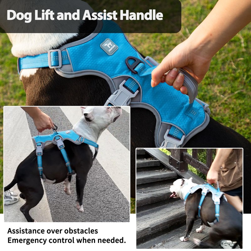 Huntboo Escape Proof Dog Harness, Escape Artist Harness, Reflective Harness
