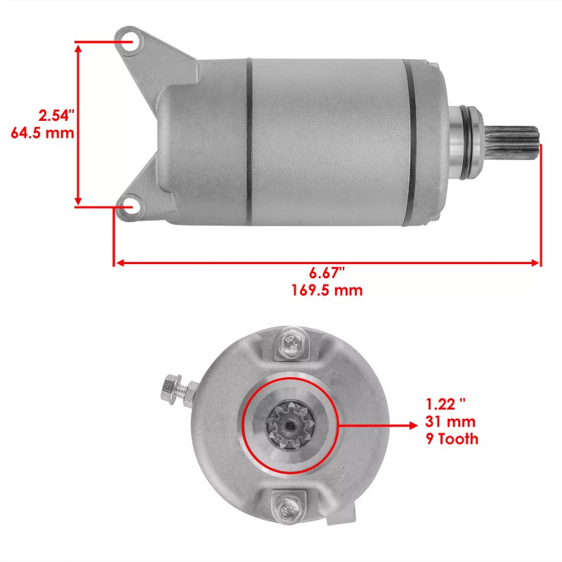 Caltric Starter for Yamaha XVS650 V-Star 650 Classic 1998 1999