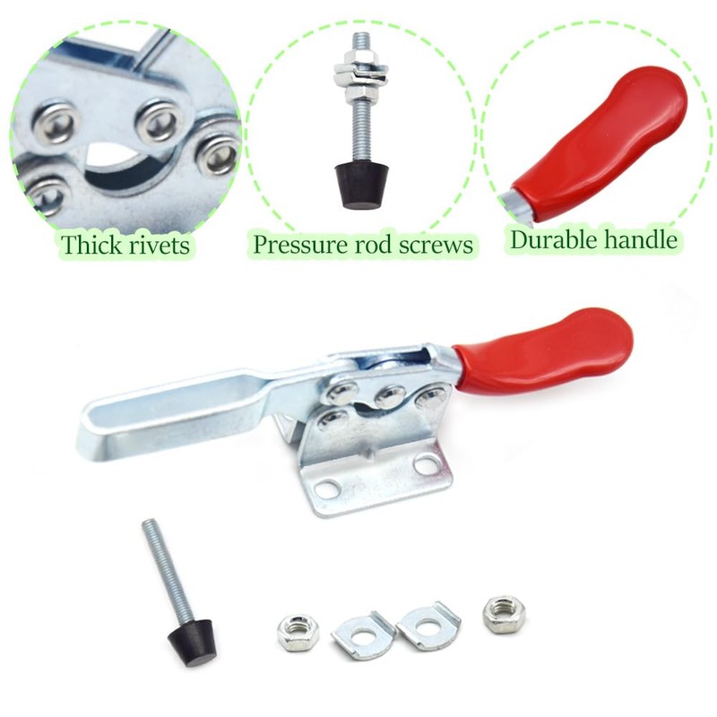 CEEYSEE GH-201-B Quick Release Toggle Clamp Adjustable 90 kg Horizontal