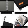 Important Document Organizer Zipper Binder,Fireproof Document Bag for Birth Certificate
