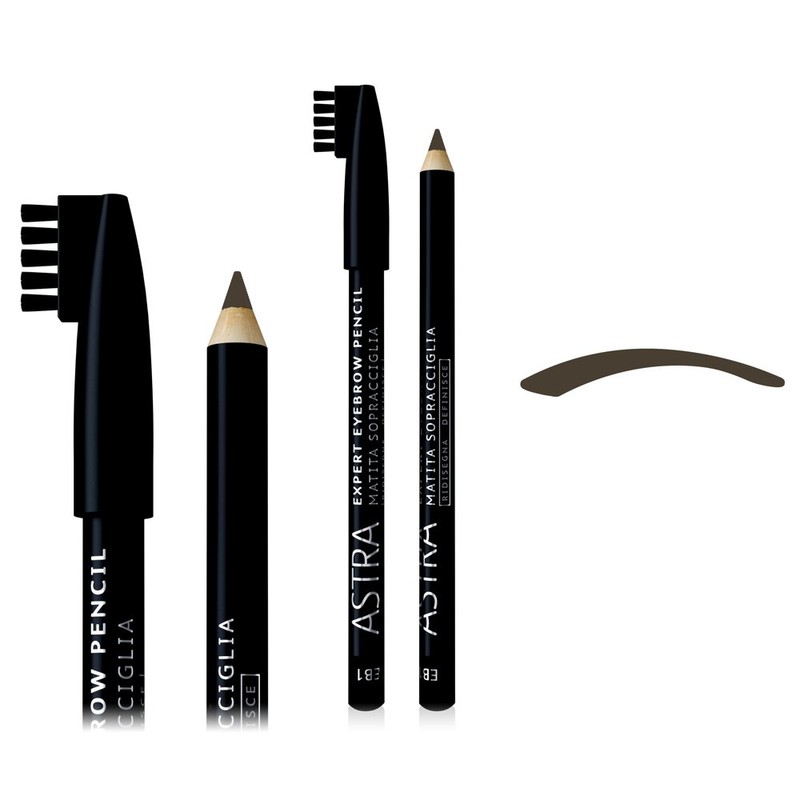 Astra Make-Up Expert EB2 Augenbrauenstift, Dark Brown