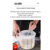 HUANIZI 1 x 2.5L Mixing Bowl with Lid, Transparent Mixing