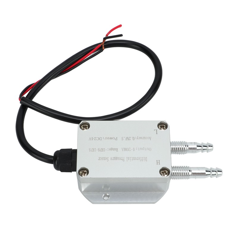 Wind Pressure Transmitter 4‑20mA Differential Pressure Sensor ‑1Kpa to +1Kpa