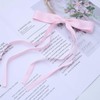 TseanYi Bow Satin Hair Clip Pink Ribbon Bow Hairclips Long