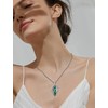 CELESTIA Dragon Necklace for Women Men Malachite Necklace Healing Crystal