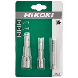 HIKOKI 751970 Adapter hexagon to 1/4 ", 1/2", 3/8 "square