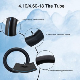 AWSZH 4.10/4.60-18'' Motorcycle Tire Inner Tube Compatible with Dirt Bike Tire Heavy Duty Motorcycle Balance Tube Street and Off-Road Dirt Pit Bike Rear Tire TR4 Straight Valve Stem (1 Pc)