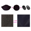 hananail Hair Dye Cape 3-piece Set, Set of 2, Black,