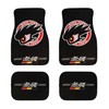 4PCS Universal JDM Mugen Power Racing Fabric Floor Mats Interior