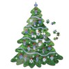 Two's Company Blue and White Holidays 500 Pieces Christmas Tree Jigsaw Puzzle