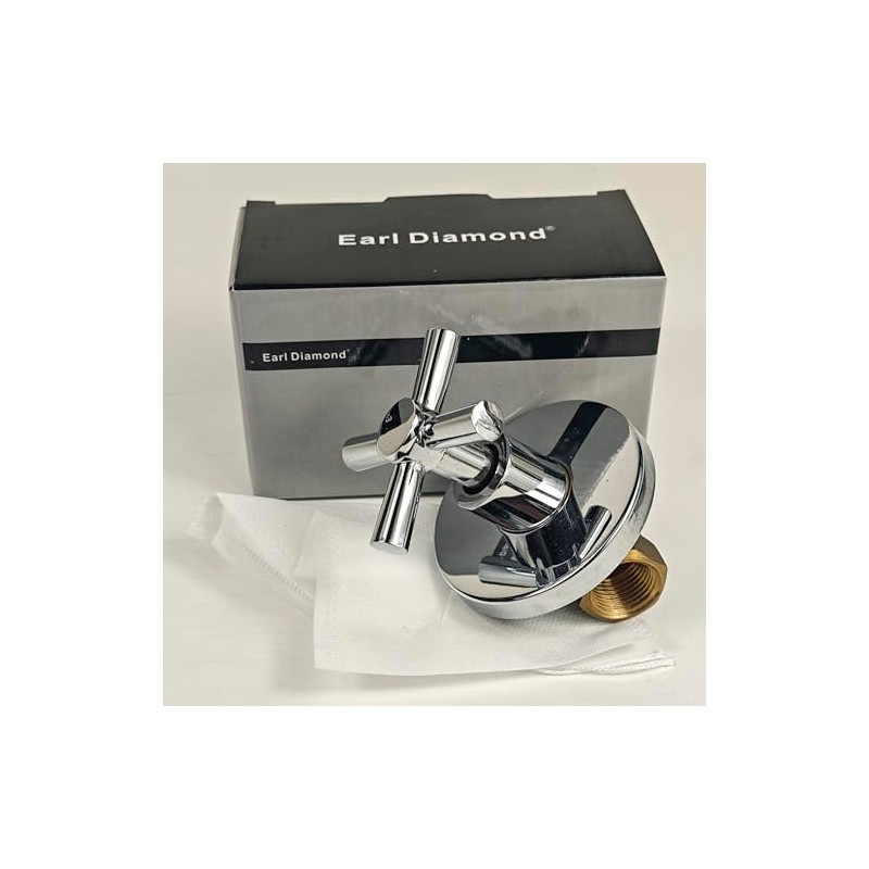 Earl Diamond Concealed Brass 1/2-Inch IPS or G1/2 Water Shower