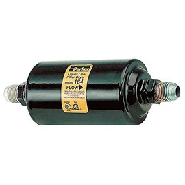 Parker Hannifin 303 Gold Label Steel Liquid Line Filter-Drier, 3/8" SAE Flare Fitting, 3" Shell Diameter, 9.69" Length
