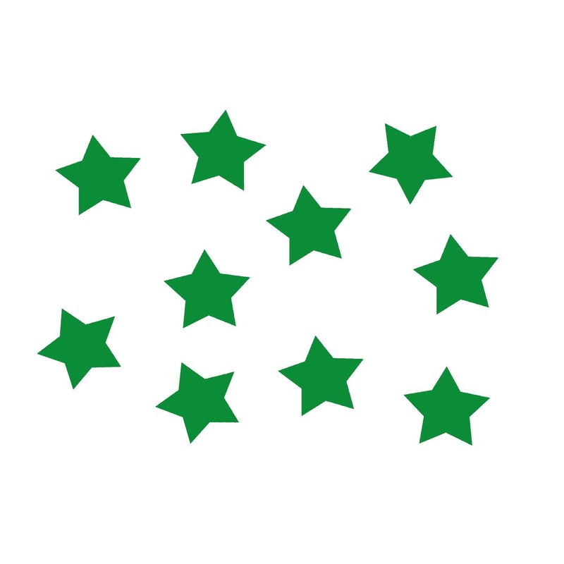 Miniblings 10 Iron-On Transfers Star 25 mm Flock Stars Colours