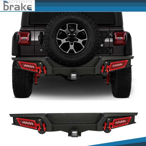 Bator For Jeep Wrangler JL Textured Steel Rear Bumper w/2018-2021