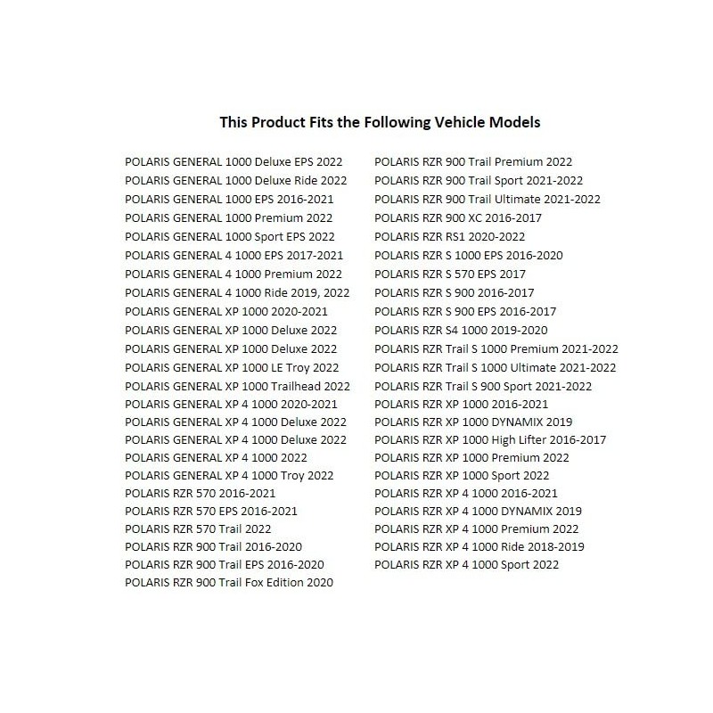 Tusk Belt Change Tool Kit Compatible with Polaris RZR XP/XP4