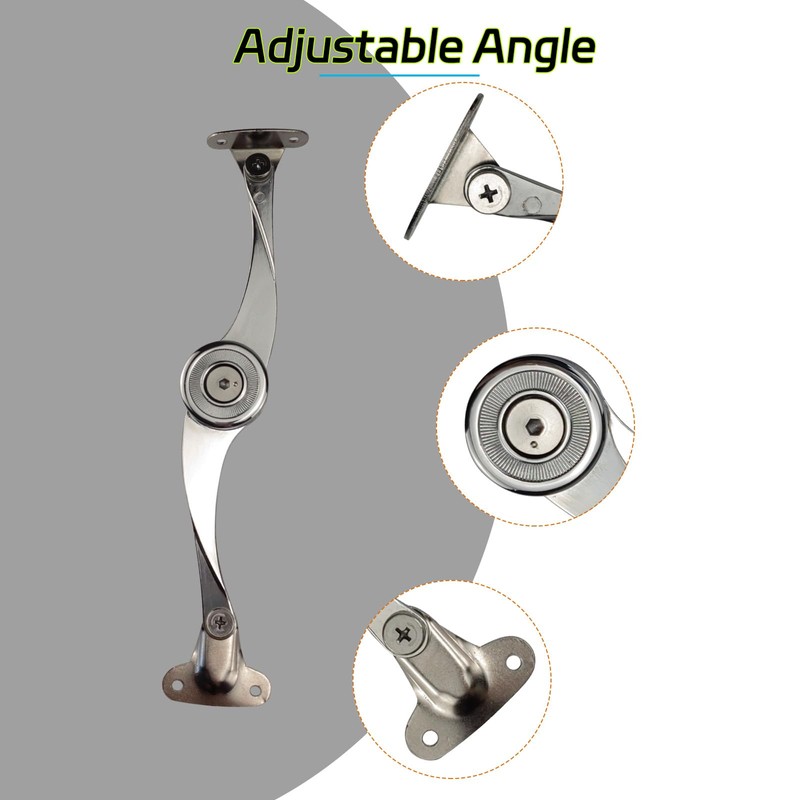 AeKeatDa 4 PCS Heavy Duty Lid Stay Hinges Folding Lid