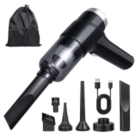 Grantop Handstaubsauger,Nass & Trocken Kabellos Autostaubsauger,Leistungsstarker Handstaubsauger Akku,mit Waschbar HEPA-Filter,Aufladbar Mini Tragbarer Staubsauger,für den Auto, Haus, Küche Tierhaare