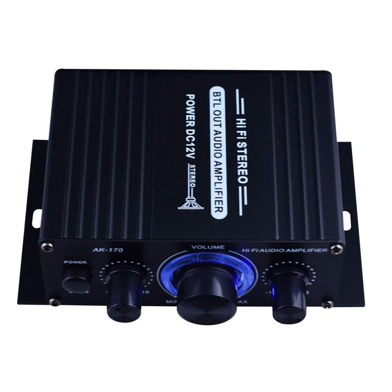 AK170 Audio Amplifier Car and Home Portable Sound Amplifier Speaker