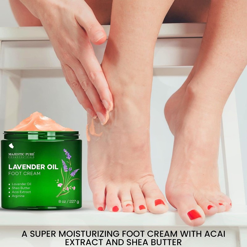 Lavender Oil Foot Cream with Shea Butter | 8 oz