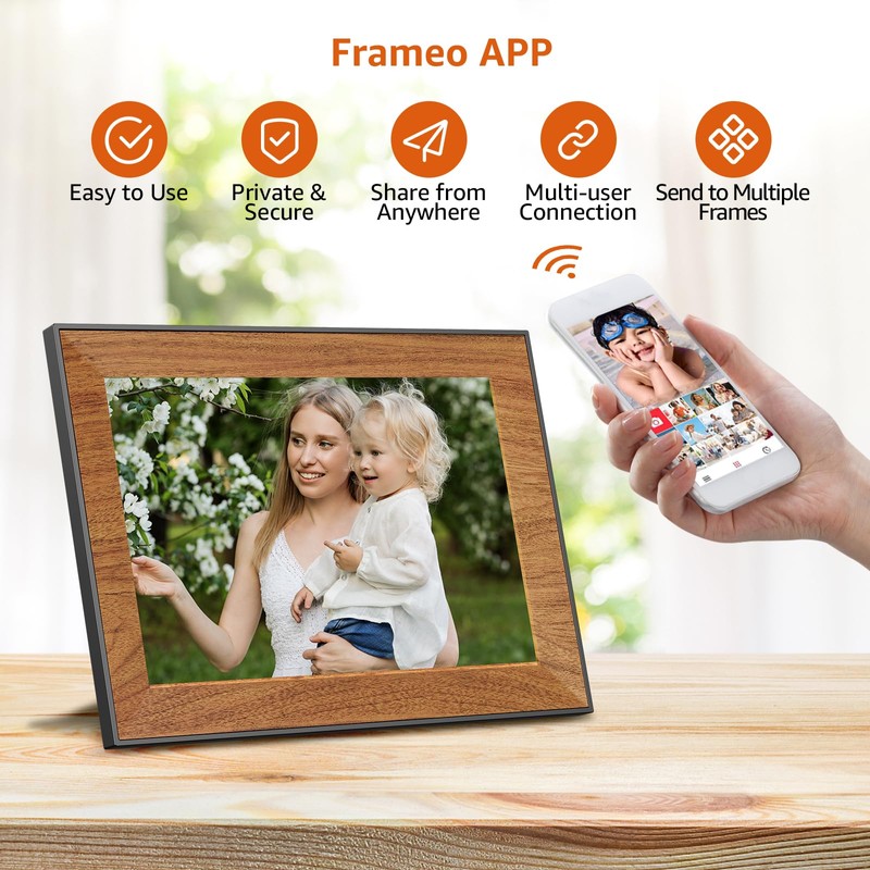 Digital Picture Frame,WiFi frameo Digital Photo Frame with 10.1 Inch