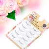 Koommon Natural False Eyelashes, Transparent Axis False Eyelashes, Handmade Upper