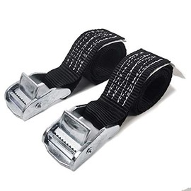 KJE 1500 lbs 1" x 3' Tie Down Straps, 2 Pack Adjustable Lashing Straps Ratchet Straps Heavy Duty Ratchet Tie Down Straps Cargo Straps with Cam Buckle Suitable for Carrying Various Cargo or Luggage