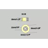 Extrema RO-08 Rubber Power Feeder Roller/Wheel 80mm x 30mm Set