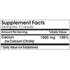 Calcium Citrate 1000mg ~ 200 Capsules - No Additives ~