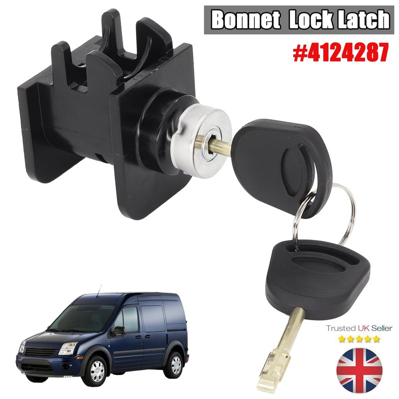 AUTOXBERT Bonnet Hood Lock Latch & 2 Key Complete Set