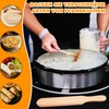 Crepes distributor, 3 pieces crepe slider, baking tools, T-shape crepes